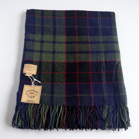 【YARNZ】15AW/ヤーンズ Tartan Grid/STANDARD FORM 大判ストール チェックのストール 大判　厚手のウール・カシミアストール　グリーン ヤーンツ★送料無料