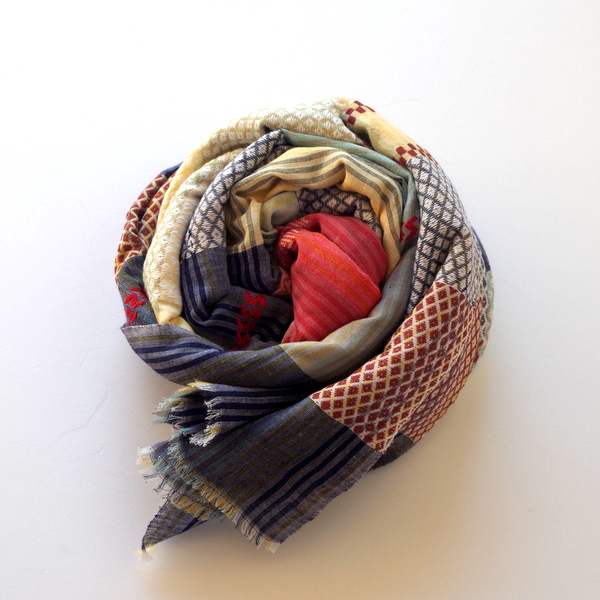 【YARNZ NEWYORK】16SS ヤーンズ STANDARD FORM Handloom  手織り機 コットン100%　大判 ストール ヤーンツ★送料無料