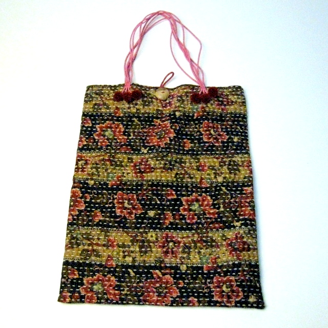 【ハンドメイドバッグ】手作りバッグ キルティング風の手作りバッグ（トート）