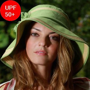 【Physiciane endorsed】UV折りたたみ帽子 つば広の花付き UPF50+ /ブラック/ホワイト/フリーサイズ＜UV折りたたみハット専門店＞