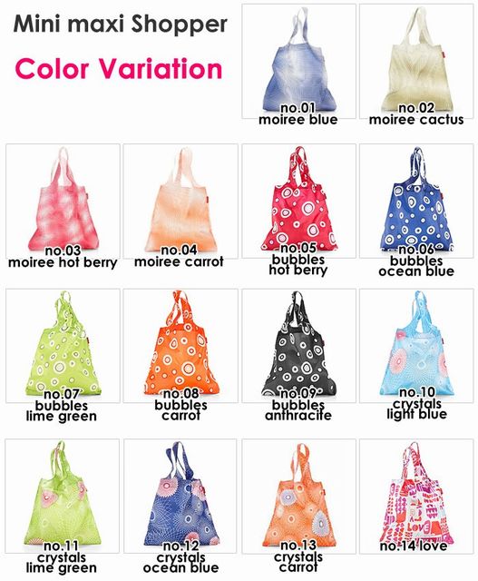 【reisenthel ライゼンタール】エコバッグ　ミニマキシショッパー柄物14種類　ドイツ製のreisenthel/雨の日用★メール便対応