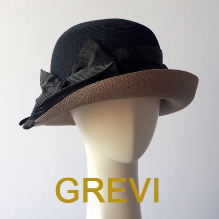 Grevi 麦わら 帽子 グレヴィ リボン ストローハット アバカ UV 夏 夏帽子 ハット レディース UVカット 紫外線防止 日よけ おしゃれ イタリア製 フィレンツェ★送料無料