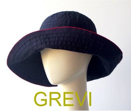 Grevi 帽子 グレヴィ ハット 折りたたみ つば広 ブレードハット ベージュ ネイビー クリーム UV 夏 帽子 レディース UVカット 紫外線防止 日よけ おしゃれ イタリア直輸入★送料無料