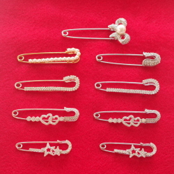 ストールピン ストールクリップ ストール ピン キルトピン 留め クリップ カブトピン 安全ピン ブローチ レディース おしゃれ マフラー パール ゴールド ストールクリップ シルバー★メール便対応