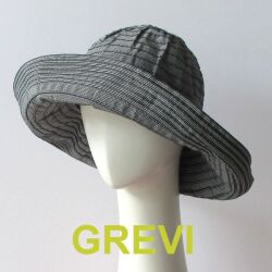 【GREVI  グレヴィ】ブランド 帽子 春夏 夏 秋 折りたたみ つば広 ハット サマーハット UVカット リボンなし UV 黒 レディース 紫外線防止 日よけ おしゃれ ブレード シニア＜GREVI ブレード帽子公式ショップ＞★送料無料