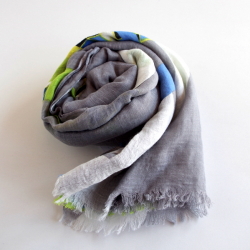 【YARNZ NEWYORK】15SS/ヤーンズ Disco コットン50%・リネン50%　麻 大判　ストール/Pale Blue/ディスコ/ヤーンツ★送料無料