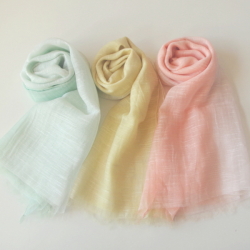 コットン シルク ストール グラデーション スカーフ 綿 絹 コットンストール 冷房対策 春夏 春 春物 夏用ストール 夏 コットンシルク UV UVカット レディース【メール便 送料無料】