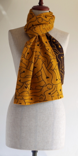 【UPPERCASE】アッパーケース Crowded Beach メリノウールマフラー　ドイツ直輸入のジャガード/ヌーディストビーチ★送料無料