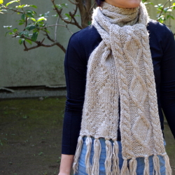 ケーブルニット マフラー 毛糸のストール マフラー メンズ レディースのケーブル編み ギフトに最適 ケーブルニットマフラーの通販ショップ