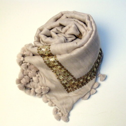 【CITRUS シトラス】2012AW/秋冬ビーズ刺繍ストール/グラデーション/大判 ウールストール＜CITRUSストール公式ショップ＞★送料無料
