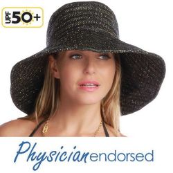 【Physiciane endorsed】つば広 帽子 オレンジ UPF50+ /UV帽子/ひよけ・ハット・折りたたみ/UVカット＜つば広 帽子の専門店＞