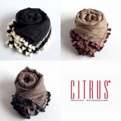 【CITRUS シトラス】AWストール ジャガード刺繍いり/ウールストール  ＜CITRUSストール公式ショップ＞★送料無料