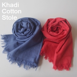 コットン ストール 綿 カディ 大判 インド製 春 夏【Chunni】綿100% 無地 8カラー メンズ UVカット★メール便対応