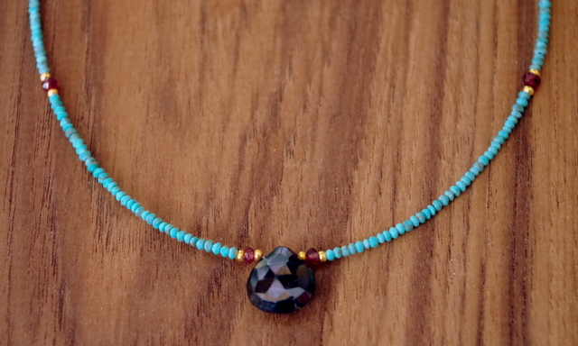 スピネル・ネックレス】天然石のプチジュエリー アフガニスタン産の