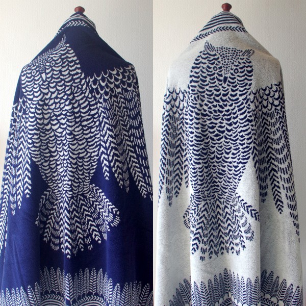 INOUI EDITIONS】イヌイ エディションズ KIKAI ふくろう ビーチタオル