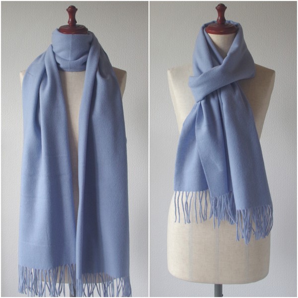 ストール 大判 ウール 100% 秋 冬 秋冬 カシミヤタッチ 厚手