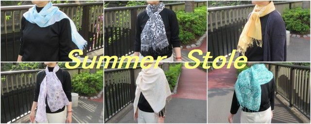 ジャガードストール 通販ショップ 花柄・ペイズリーのジャガード