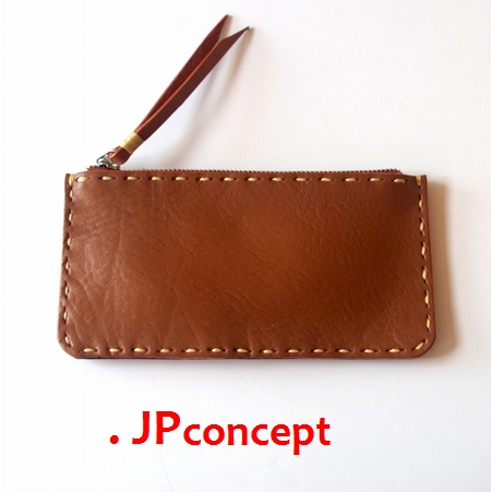 レザーポーチ ハンドメイド レザー 本革 ポーチ 革 パスケース 小銭  
