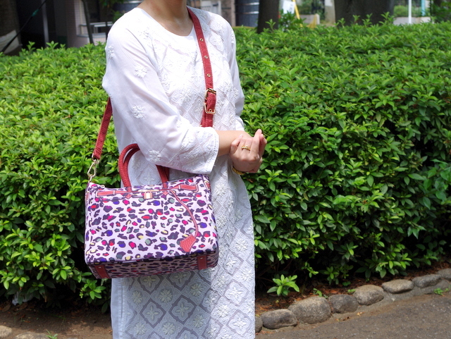 バーキン風 プリントバッグ】だまし絵 転写モチーフ/2WAY ショルダー