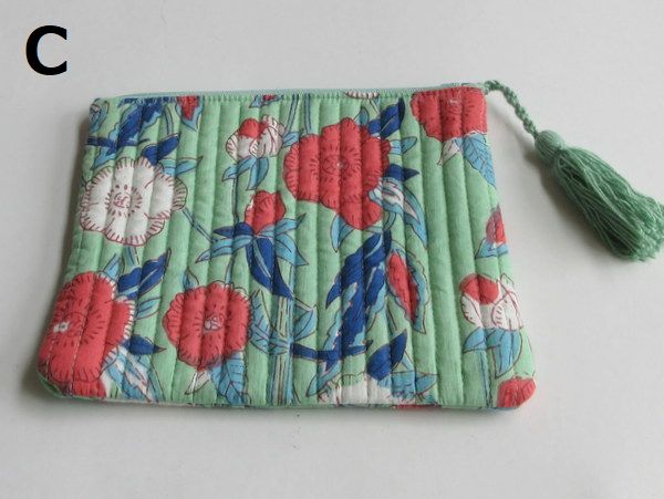 cancan☆フラットポーチ♥️孔雀と美女D♥️ハンドメイド パンドラ様専用♥フラットポーチオーダー品