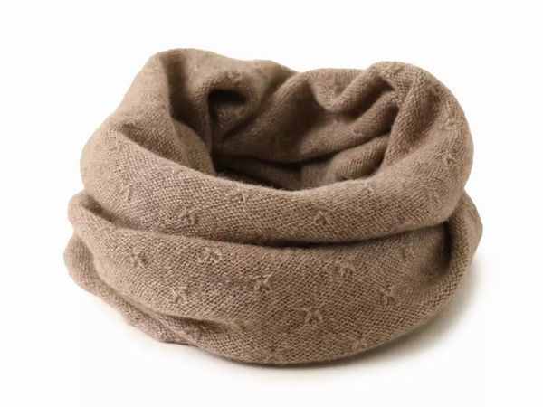 ネックウォーマー カシミヤ100％ スヌード ニット マフラー 秋冬