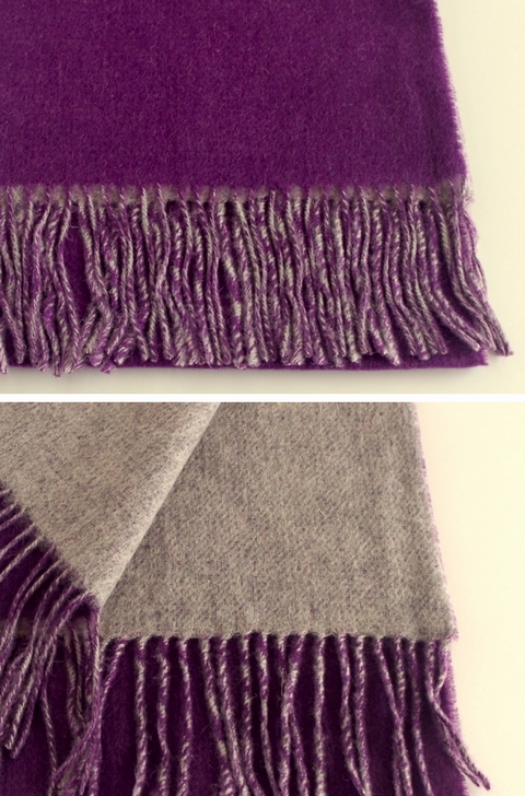 dunhill カシミヤマフラー 紫 ダンヒル dunhill マフラー ストール