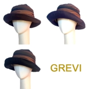 グレヴィ ブランド GREVI ブランド帽子 秋冬 冬 春 レインハット ウォータープルーフ 撥水 加工 黒 カーキ レンガ レディース 雨 防寒 おしゃれ イタリア製 ハット★送料無料