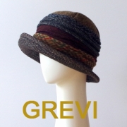 グレヴィ GREVI グレヴィ帽子 チェック ツィード レディース 秋冬 シンプル おしゃれ帽子 ツィード帽子 ハリスツィード firenze ハット＜GREVI ブレード 帽子 公式ショップ＞★送料無料