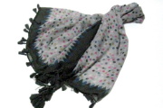 【パリ（PARIS）直輸入ストール】水玉（ドット柄）正方形ストール（カラフル）【スペシャルプライス】 ★メール便対応