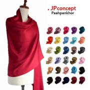 【Paahpankhor】大判 ストール 無地30カラー 高品質 結婚式やパーティー シルクタッチ レディース パシュミナ風 ショール 羽織もの 還暦祝い 赤 紫 黒★宅配便送料無料