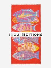 【INOUI EDITIONS】 イヌイエディションズ コットン 大判 ストール TANGO 魚 薄手 春 春夏 夏 レディース メンズ おしゃれ ブランド 夏用ストール ショール FISH 綿100 ロング 紫外線 uv UVカット フランスデザイン 冷房対策 【inouitoosh】イヌイトゥーシュ【送料無料】