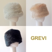 grevi ファー ハット 帽子 グレヴィのフェイクファー 秋冬 エコファー ロシア帽 アストラカン風 黒 キャメル カーキ シルバー  firenze イタリア 直輸入  ハット フィレンツェ★送料無料