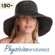 【Physiciane endorsed】つば広 帽子 オレンジ UPF50+ /UV帽子/ひよけ・ハット・折りたたみ/UVカット＜つば広 帽子の専門店＞