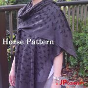 大判 ストール 馬柄 コットンタッチ 春物 春 夏用ストール UV フリンジ 冷房対策 おしゃれ 夏 ホース ウマ 大判ストール 綿の風合い UV UVカット メンズ レディース★メール便対応