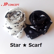 スター 星柄のストール・通販ショップ 星のカシミヤストール・スター柄  