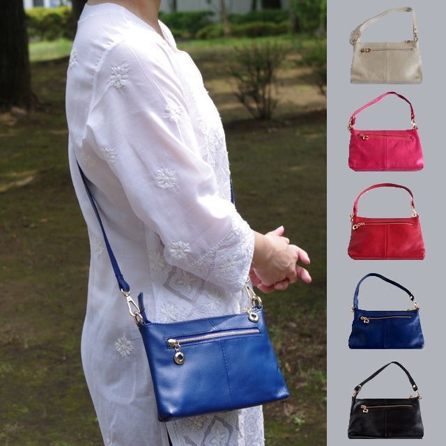 【斜めがけバッグ】レザー・本革・ カジュアル・通勤 通学・バッグ・旅行/3WAYのミニバッグ/ショルダーのレディースバッグ★メール便対応