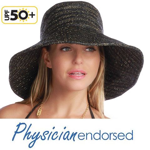 【Physiciane endorsed】つば広 帽子 オレンジ UPF50+ /UV帽子/ひよけ・ハット・折りたたみ/UVカット＜つば広 帽子の専門店＞