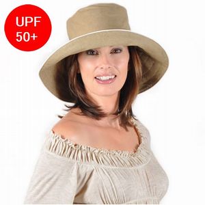 【Physiciane endorsed】遮光帽子 つば広・紫外線防止 UPF50+ /カーキ/フリーサイズ★メール便対応＜遮光折りたたみハット専門店＞