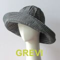 【GREVI  グレヴィ】ブランド 帽子 春夏 夏 秋 折りたたみ つば広 ハット サマーハット UVカット リボンなし UV 黒 レディース 紫外線防止 日よけ おしゃれ ブレード シニア＜GREVI ブレード帽子公式ショップ＞★送料無料