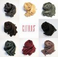 【CITRUS シトラス】13AW/秋冬ストール 無地18カラー  ウール・シルクのポンポンストール＜CITRUSストール公式ショップ＞★送料無料