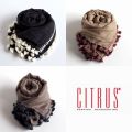 【CITRUS シトラス】AWストール ジャガード刺繍いり/ウールストール  ＜CITRUSストール公式ショップ＞★送料無料