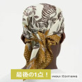 【INOUI EDITIONS】イヌイ エディションズ ZACK CARRE ゼブラ シルク スカーフ 正方形 65×65 絹 100% 中サイズ ストール 薄手 夏 春 春夏 茶色 レディース メンズ おしゃれ ブランド シルクスカーフ 夏用 綿 絹 uv UVカット フランスデザイン イヌイトゥーシュ