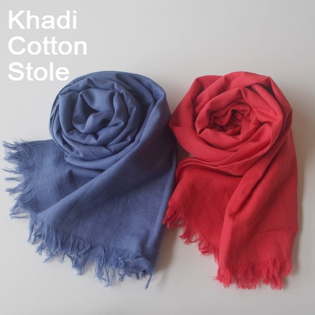 コットン ストール 綿 カディ 大判 インド製 春 夏【Chunni】綿100% 無地 8カラー メンズ UVカット★メール便対応