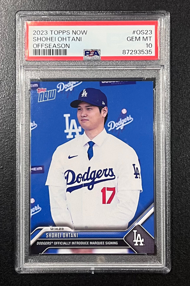 大谷翔平 PSAランク10 米国 Topps社 プレミアムカードコレクション 額装