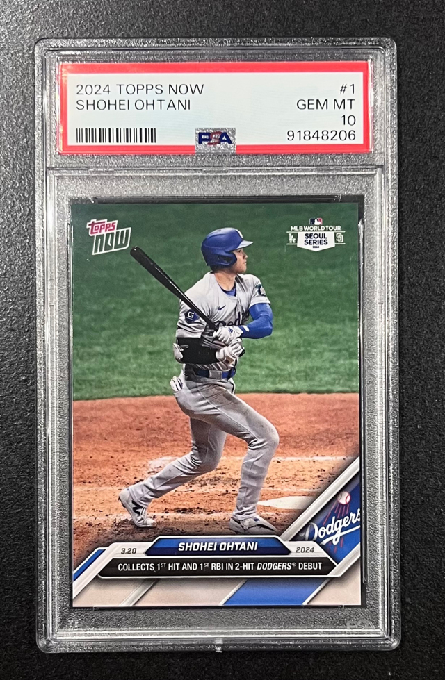 大谷翔平 PSAランク10 米国 Topps社 プレミアムカードコレクション 額装