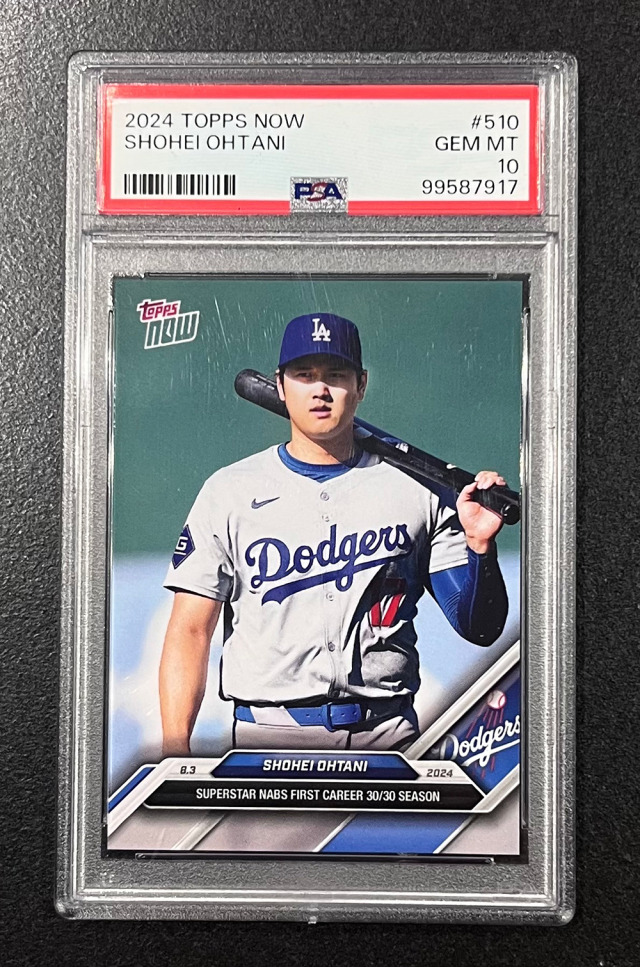 大谷翔平 PSAランク10 米国 Topps社 プレミアムカードコレクション 額装