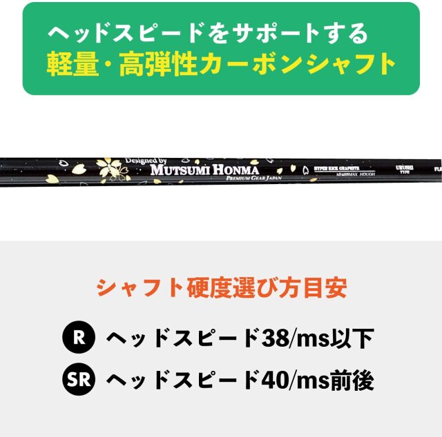 MUTSUMI HONMA ムツミホンマ 488X鳳凰チタンドライバー