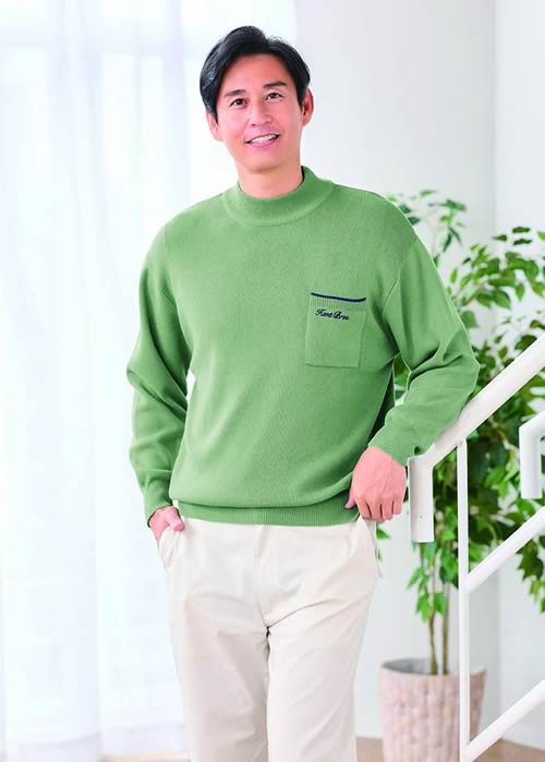 ケントブロス ウール入りハイネックセーター同サイズ3色組