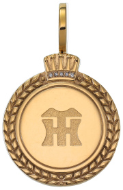 阪神タイガース創設90周年記念 天然ダイヤ10石入りペンダントトップ