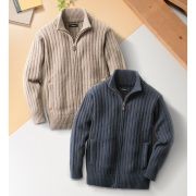 ピエルッチ フルジップセーター2色組